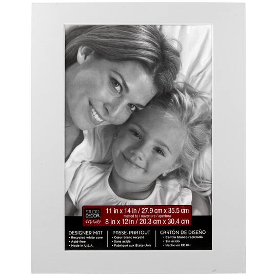 Studio Decor Pre Cut Single Mat 8 X 12